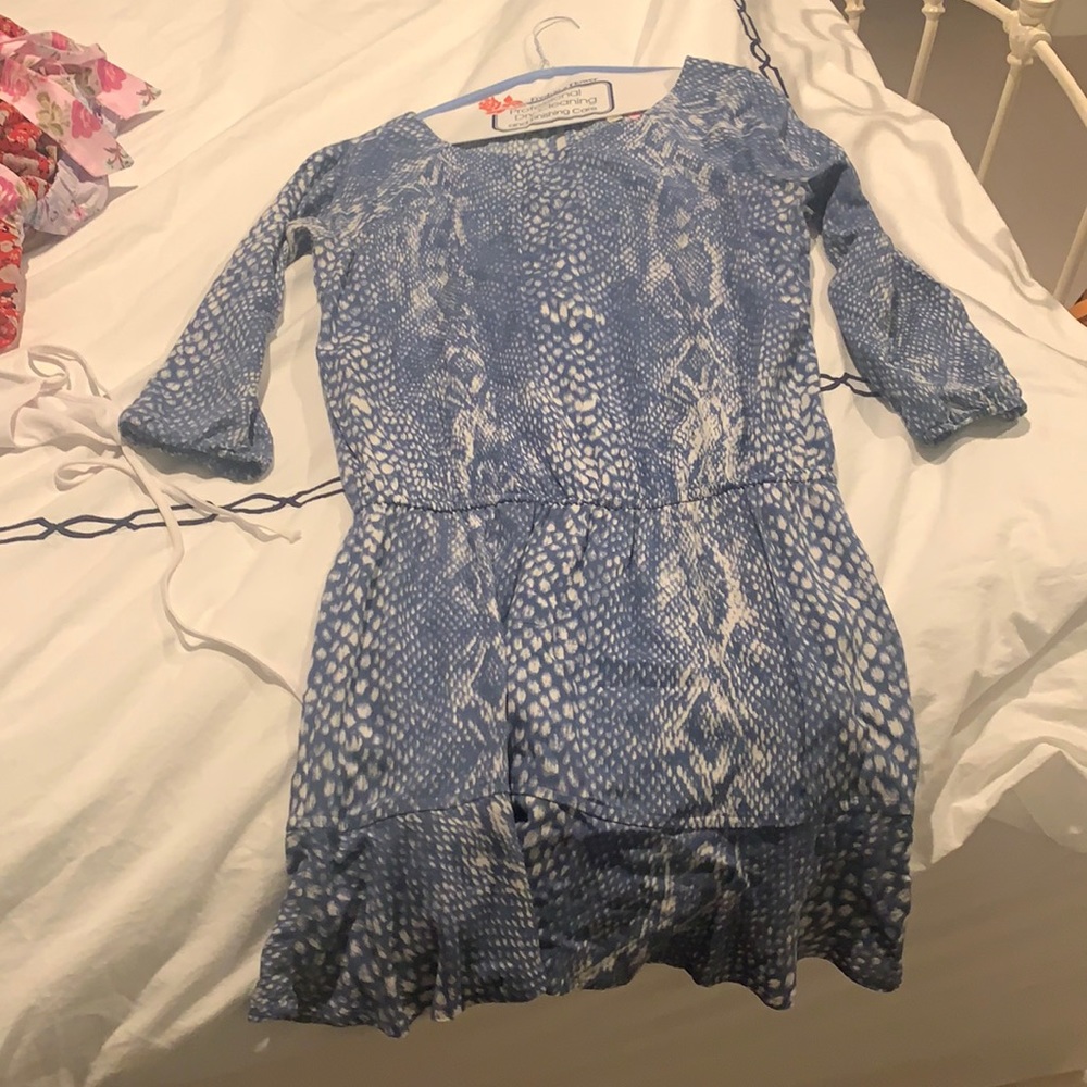 Soft Joie Blue snake dress
